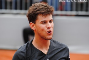 Dominic Thiem was moaning: "I am playing without first serve!"