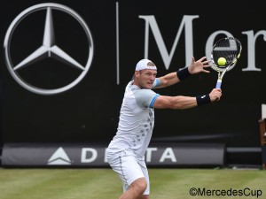 Sam Groth advanced to the quarterfinals of the Mercedes Cup