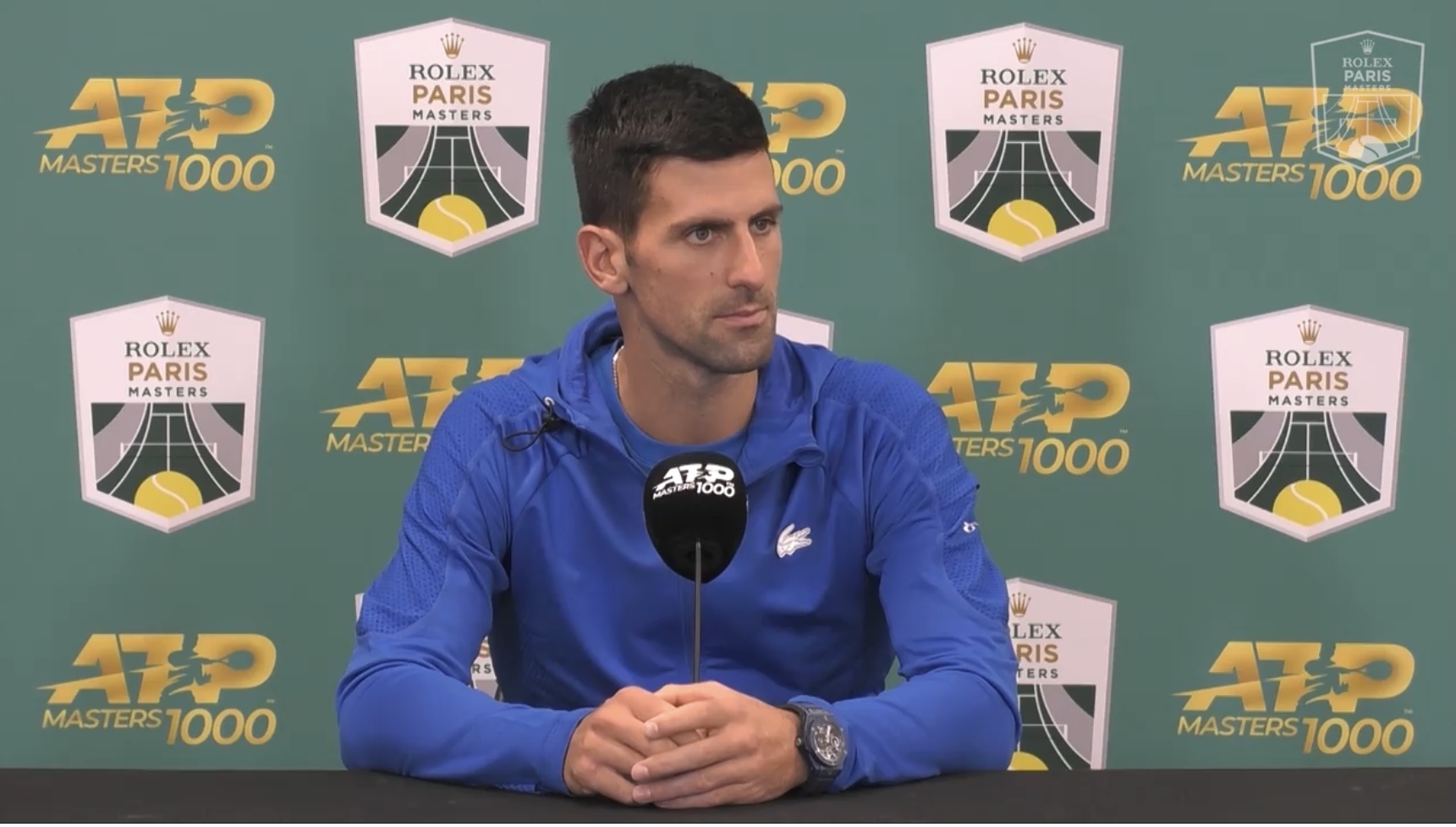 Novak Djokovic Rolex Paris Masters