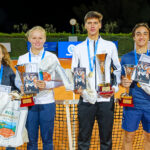 2023 Junior Masters champions Jana Kovackova (CZE), Jeline Vandromme (BEL), Kolos Kincses (HUN) and Daniel Jade (FRA)
