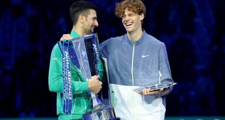 Novak Djokovic and Jannik Sinner, ATP Finals, Turin