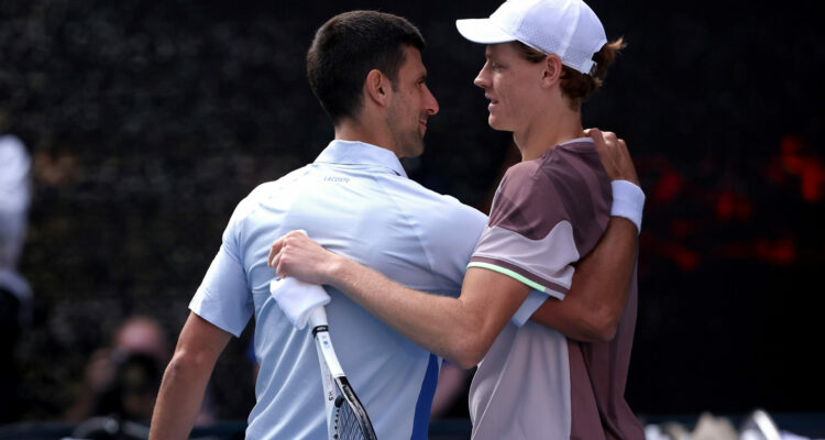 Novak Djokovic and Jannik Sinner