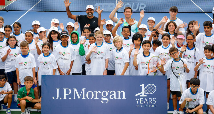 Dubai Duty Free Tennis Championships. Kids Day, Matthew Ebden, Rohan Bopanna