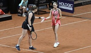 Jelena Ostapenko and Dayana Yastremska